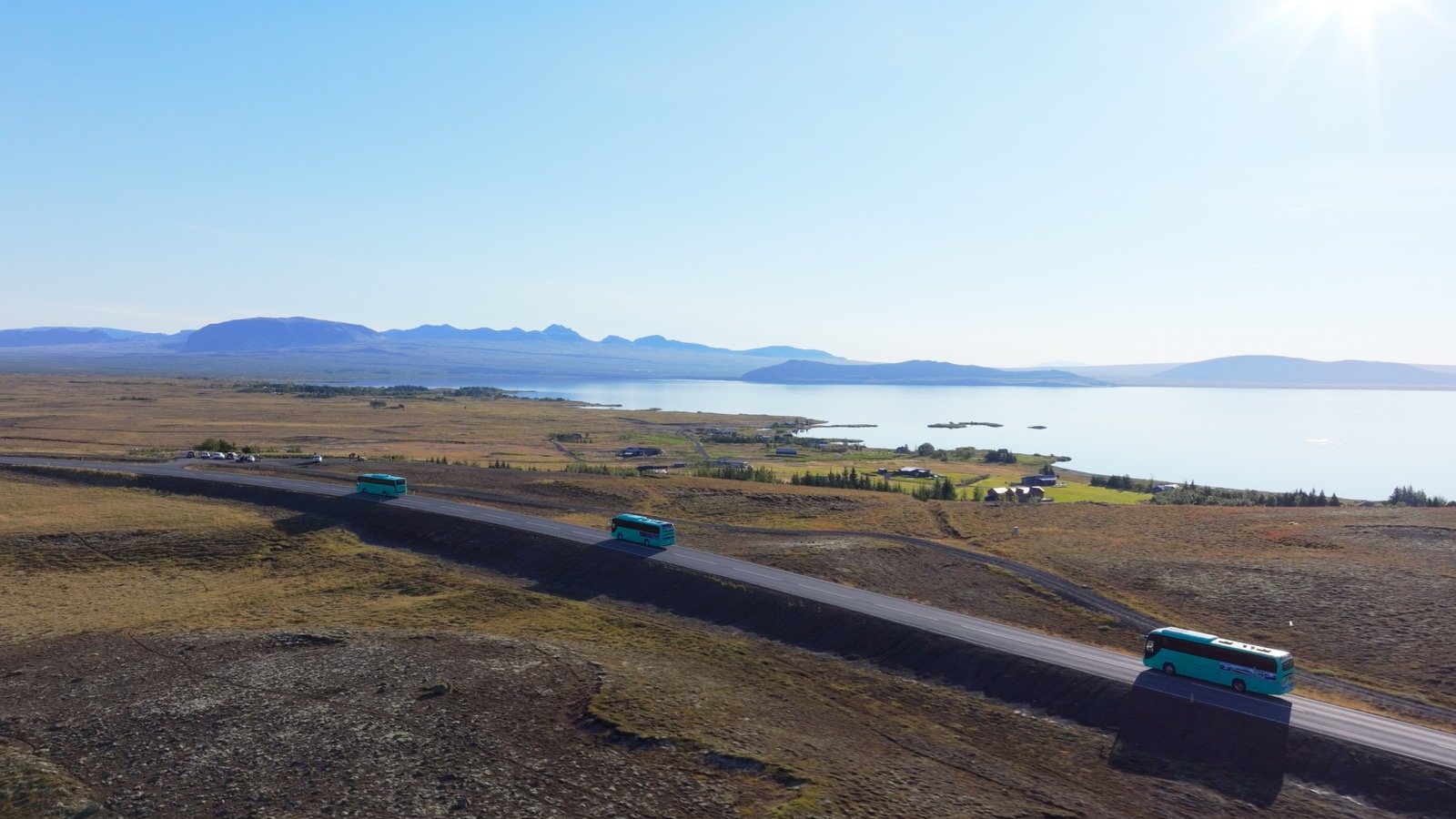 YES-EU battery service fleet moving through a European landscape